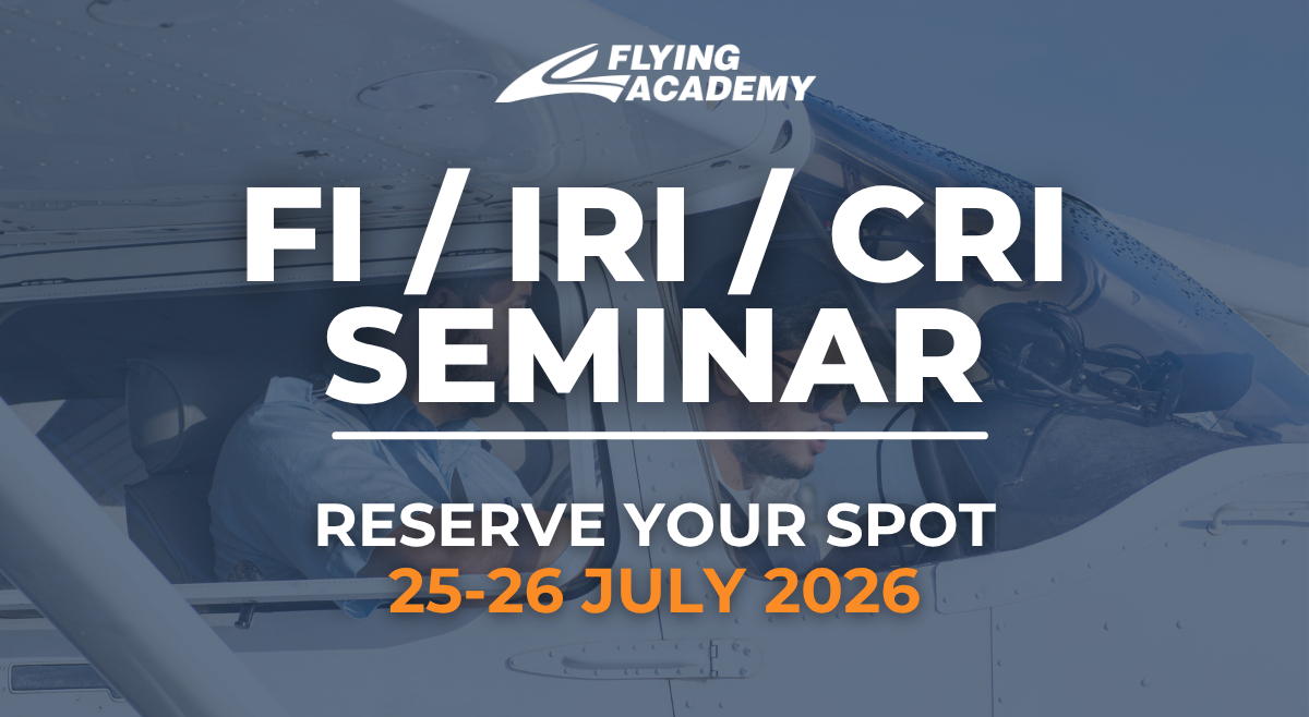 FI IRI CRI Seminar at Flying Academy on 25-26 July 2026