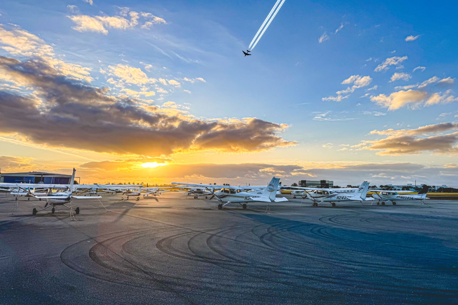 Sunset flight