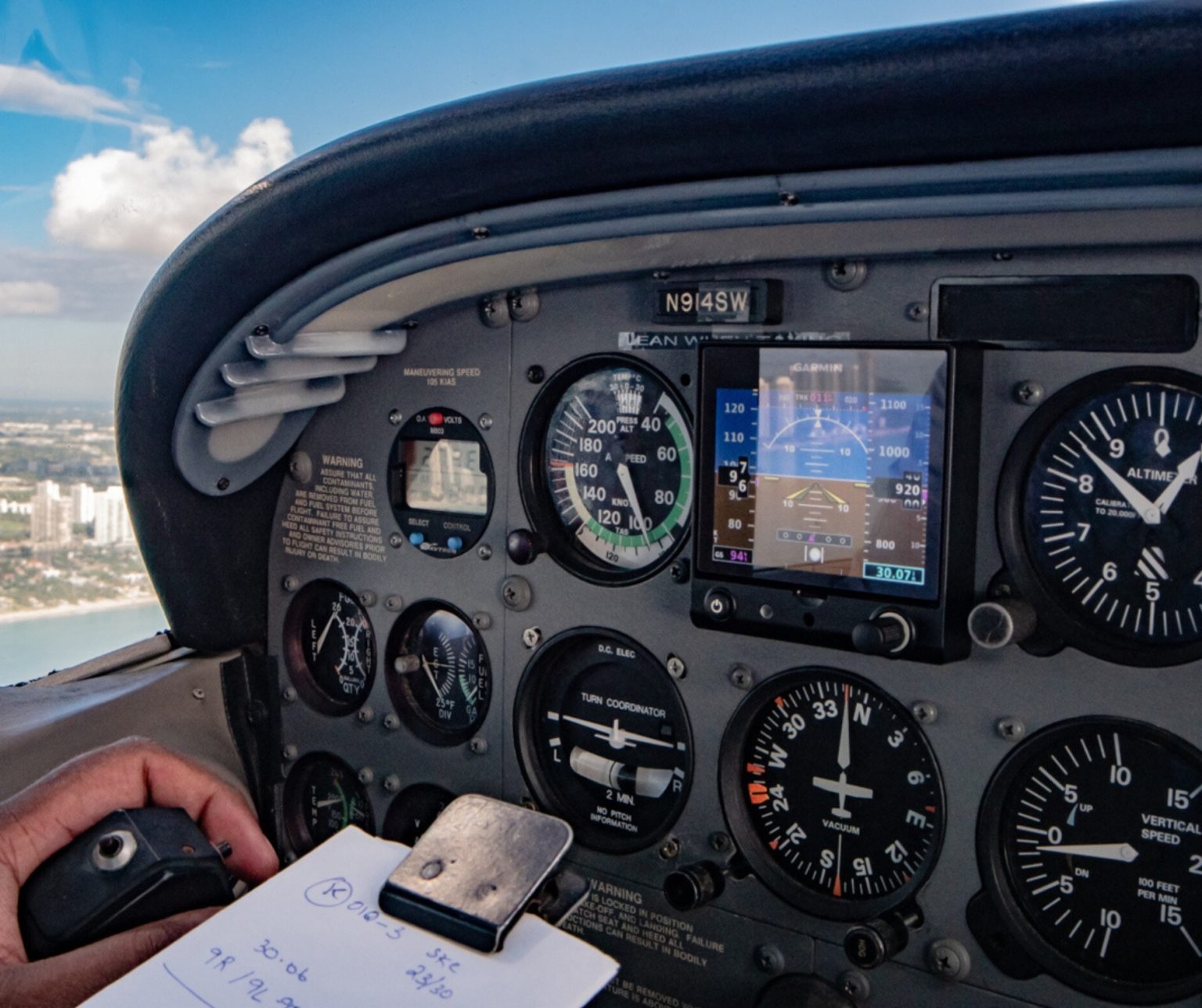 FAA Instrument Rating training aircraft on ramp